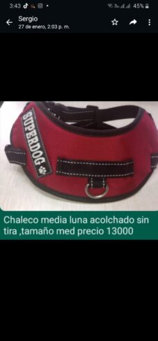 Chaleco acolchado media luna