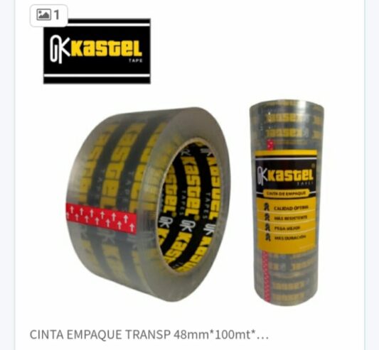 Cintas empaque transparente